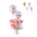 Cake toppers ballons confettis 10 cm (x20)