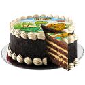 Disque gâteau en azyme Dino 15,5 cm Disque gâteau en azyme Dino 15,5 cm