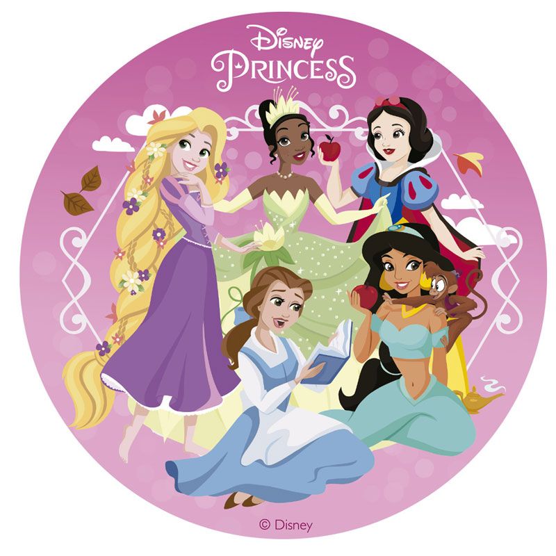 Disque azyme pour cupcake PRINCESSES DISNEY bébé