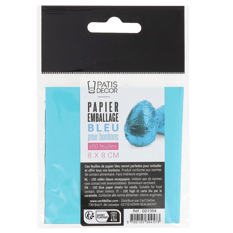 3 feuilles d´or alimentaire 8 x 8 cm - Patisdecor