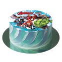 Disque gâteau en azyme Avengers 15,5 cm
