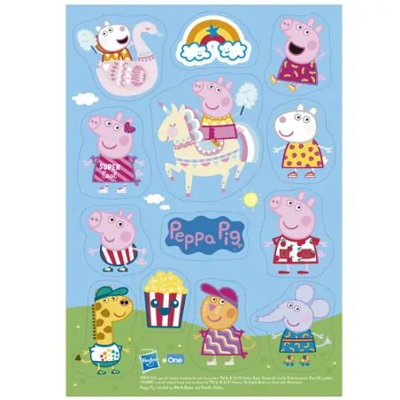Décors en azyme à découper Peppa Pig