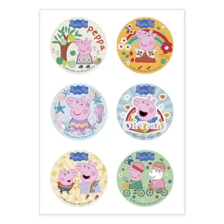 Mini disques azyme Peppa Pig (x6)