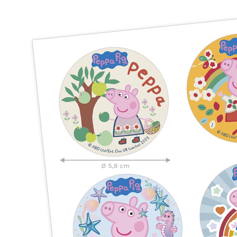 Mini disques azyme Peppa Pig (x6)