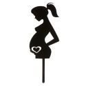 Cake topper Femme enceinte