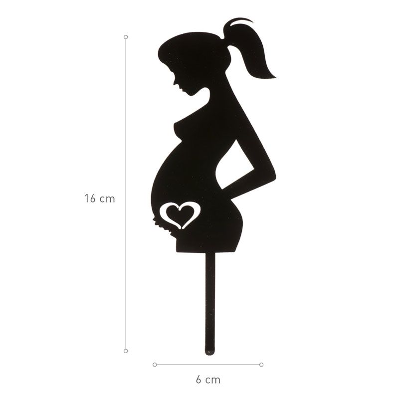 Cake topper Femme enceinte