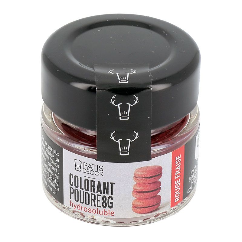 Colorant alimentaire en poudre Rouge Fraise Sévarome 100g | Cerf Dellier