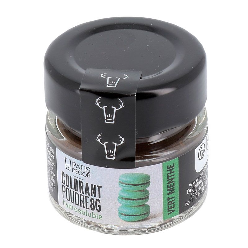 Colorant alimentaire en poudre hydrosoluble vert pistache 10 gr