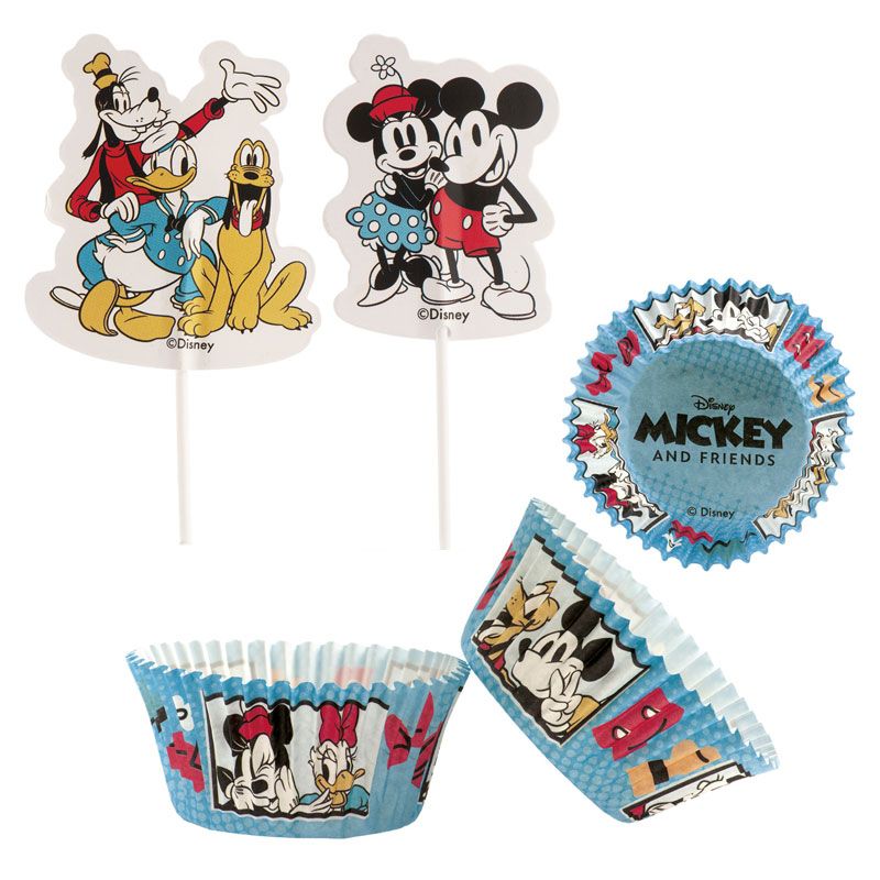 Kit déco cupcakes Mickey (x24)