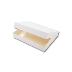 Zapalorzo 25 Boîtes Traiteur Blanches 29x42x6 Cm + 25 Plateaux Or 42x28 Cm