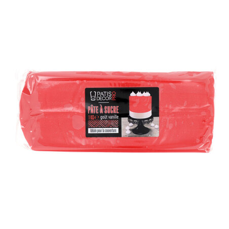 Pâte à sucre rouge Patisdécor 1kg