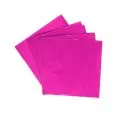 Carrés alu fuchsia pour bonbons et chocolats (x50)