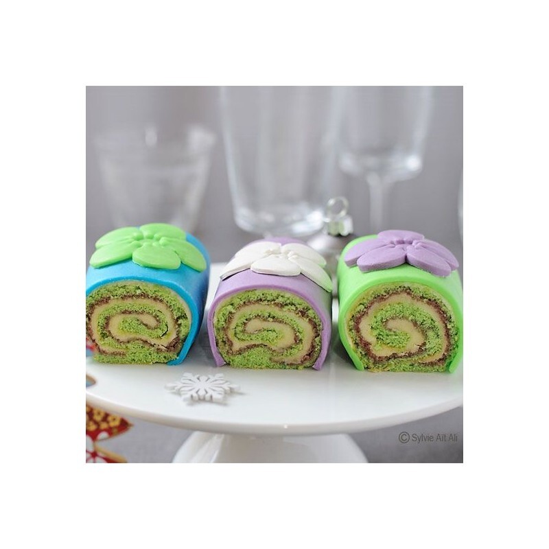 Pâte d'amande déco bleu