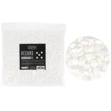 Décors comestibles coquillages blancs 1 kg
