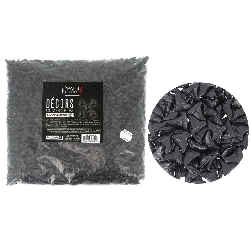 Décors comestibles chapeaux de sorcier 1 kg