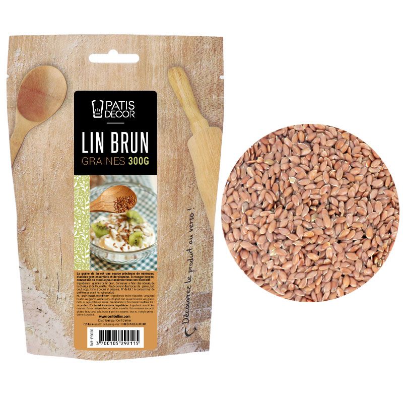 Graines de lin brun Patisdécor 300 g