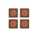 Moule carrés chocolat décor arabesques