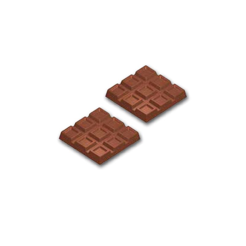 Moule chocolat 3 tablettes carrés