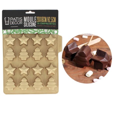 Moule à Chocolat 15 Ronds Nervurés Easy Choc Silicone Spécial Chocolat -  , Achat, Vente