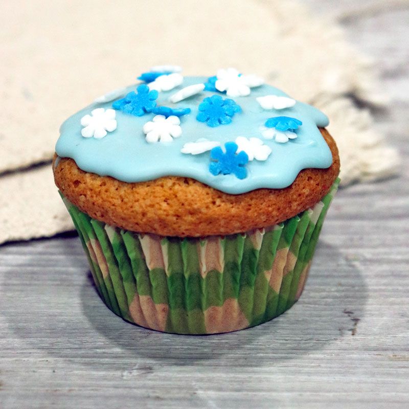 Caissette cupcake vichy vert (x 50)