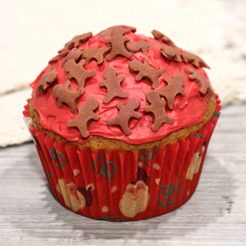 Caissette cupcake rouge Père Noël (x 50)