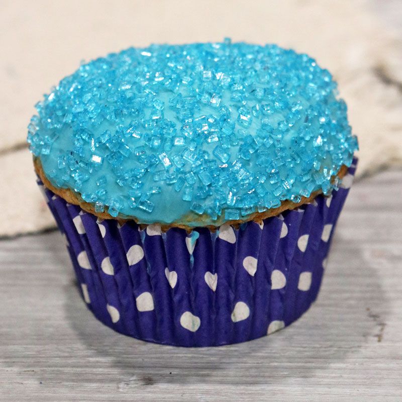 Paillettes alimentaires nacrées bleu Patisdécor