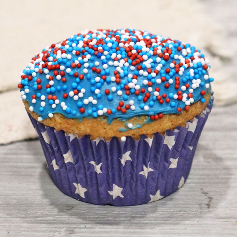 Moules à cupcakes bleu blanc rouge x45