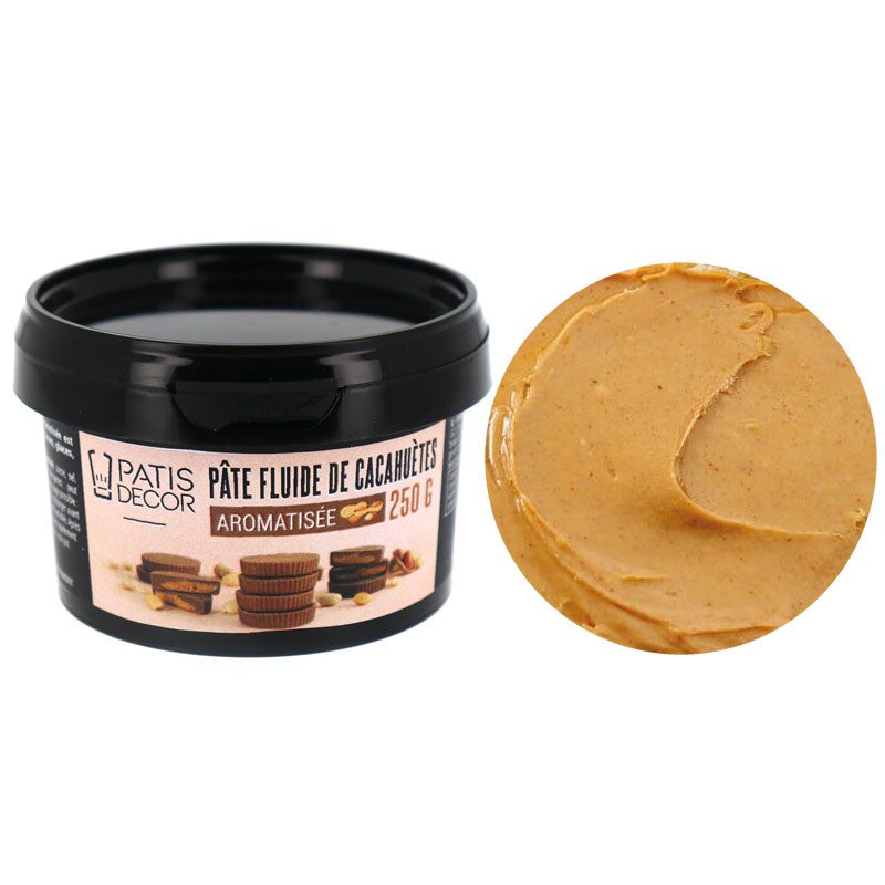 Pâte fluide de cacahuètes aromatisée Patisdécor 250 g