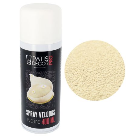 Spray velours alimentaire noir 400 ml - patisdécor