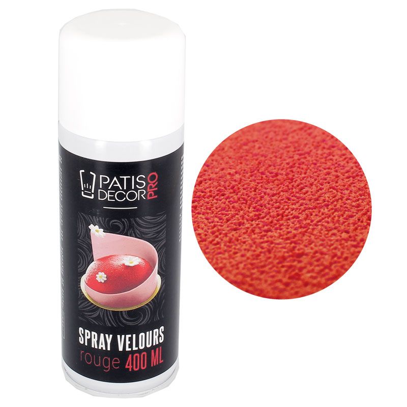 Spray effet velours Rouge 400 ml