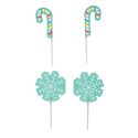 Cake topper flocon et sucre d'orge Wilton (x12) Cake topper flocon et sucre d'orge Wilton (x12)