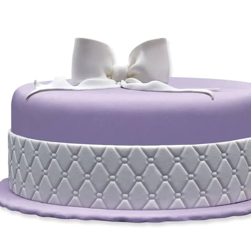 Ruban pâte à sucre matelassé h 5 cm (1,25 m)