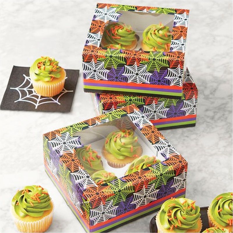 Boîte à 4 cupcakes Halloween Wilton (x 3)