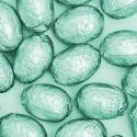 Carrés alu vert pastel pour bonbons et chocolats (x50)