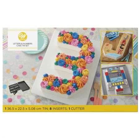 QAQHZW 9 pièces en Acryliques Moule à Cake,Number Cake Moule, Moule Number  Cake, pourla cuisson gâteaux en forme de chiffres 0–9 Moules,pour Crème de  Gâteau de Mariage d'anniversaire Bonbons（12 inch） : 