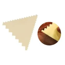 Lot De 6 Peignes à Gâteau Transparents Double Face – Grattoirs Acrylique Pour Décorer Bordures, Rayures, Crème Pâtissière
