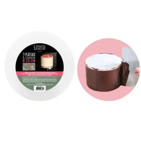 Kit disques de lissage ganache 23 cm (x2)