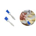 Pinceau plat bleu fleuré manche plastique Pinceau plat bleu fleuré manche plastique