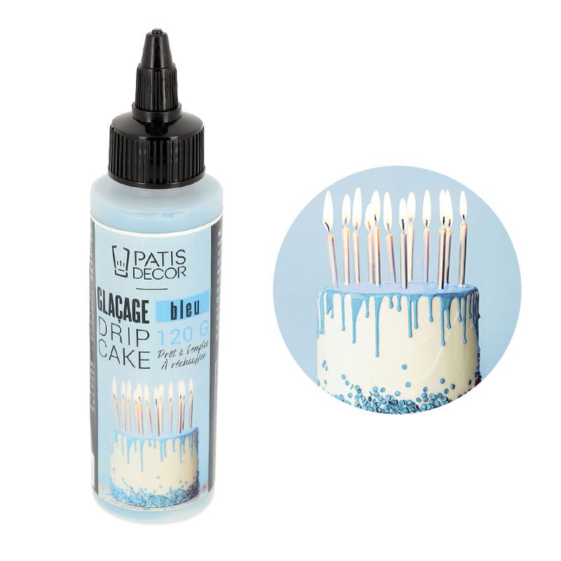 Glaçage pour drip cake bleu Patisdécor 120 g