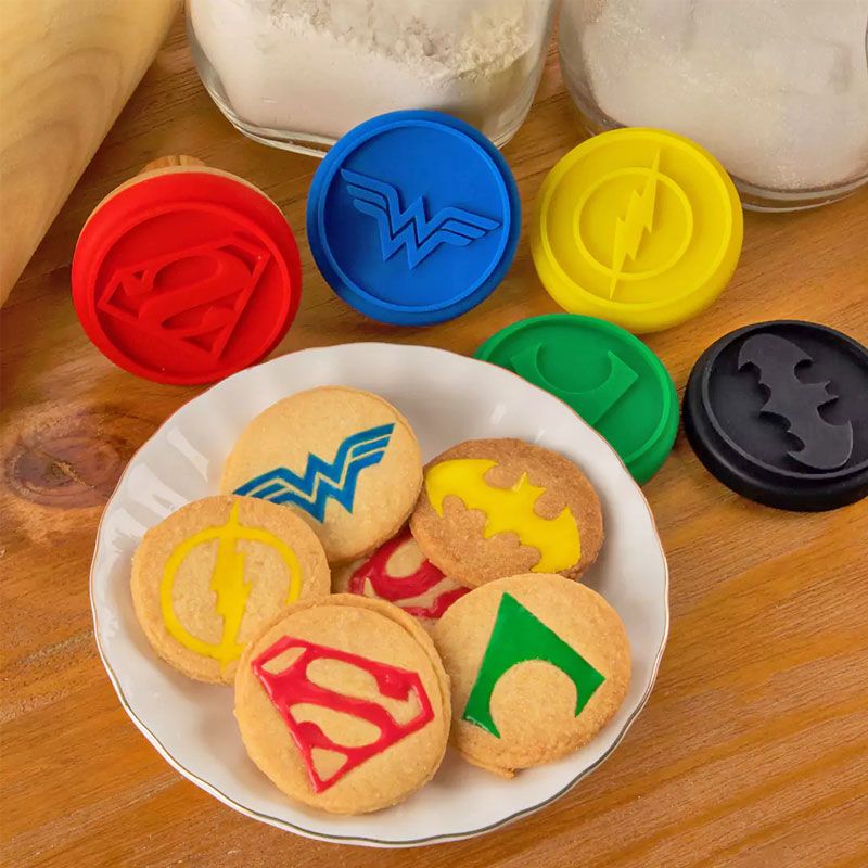 Tampons à biscuit silicone Justice League