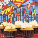 Bougie anniversaire Superman assorties (x10)