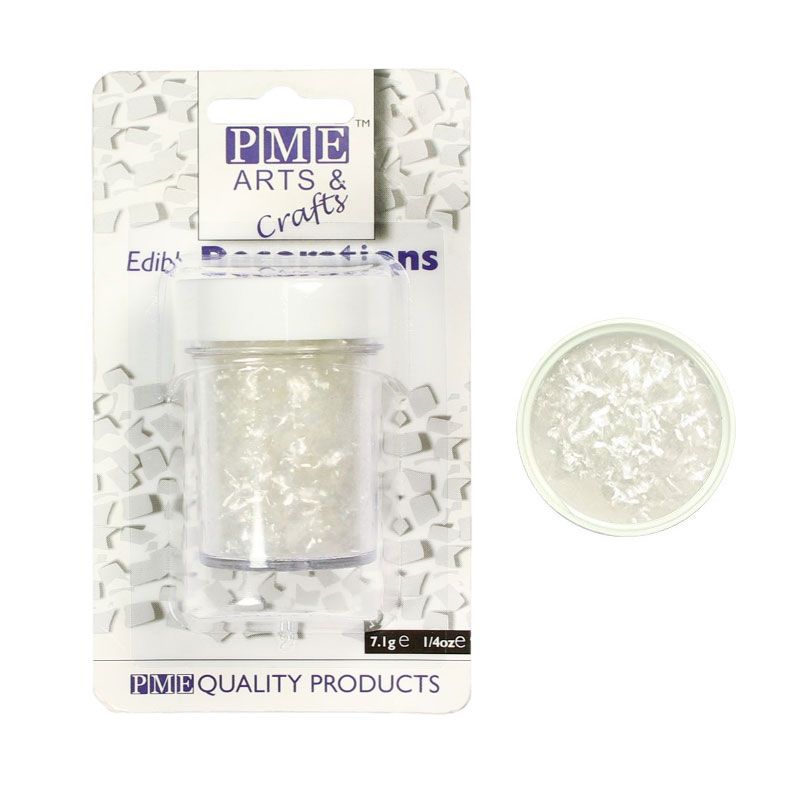 Paillettes irisées blanches PME (7 g)