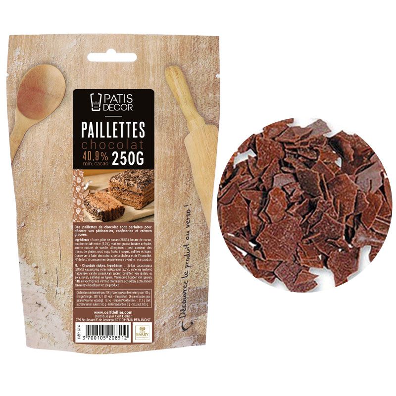 Paillettes Chocolat Patisdécor 250 g