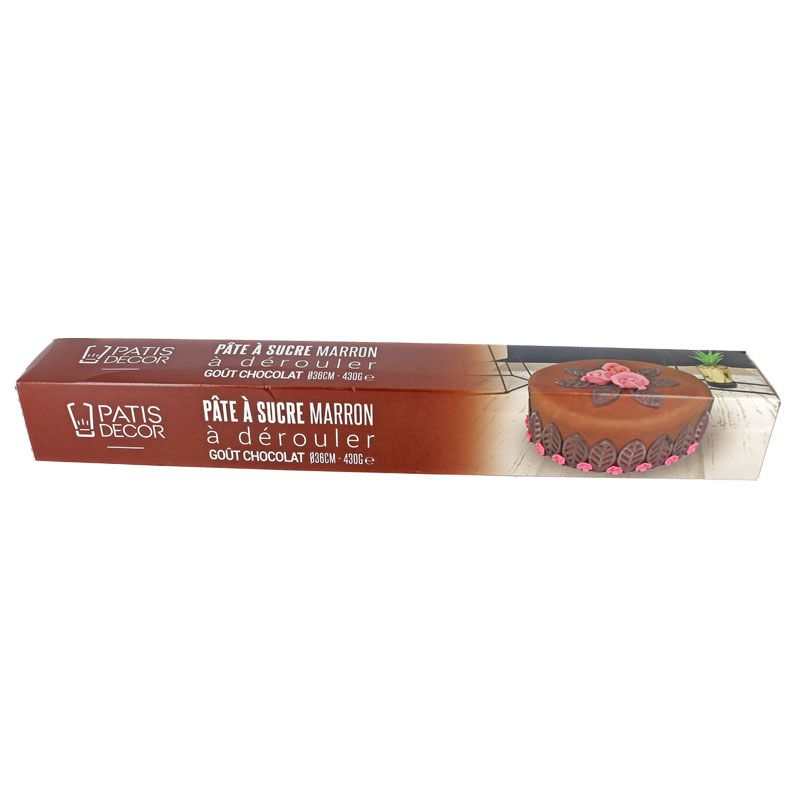 Pâte à sucre étalée goût chocolat Patisdécor
