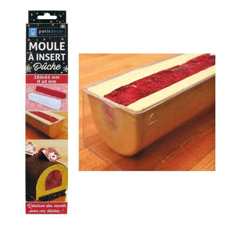 Kit Moule Bûche de Noël & Insert - 2 Moules PVC Semi-rigides &  Réutilisables - Accessoires Pâtisserie Dessert de Noël - [215] - Cdiscount  Maison