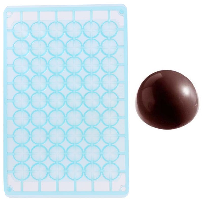 Moule chocolat demi-sphères 21 mm