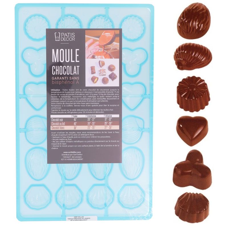 Moule Bonbon Chocolat Rond Strié (x24) Chocolate World