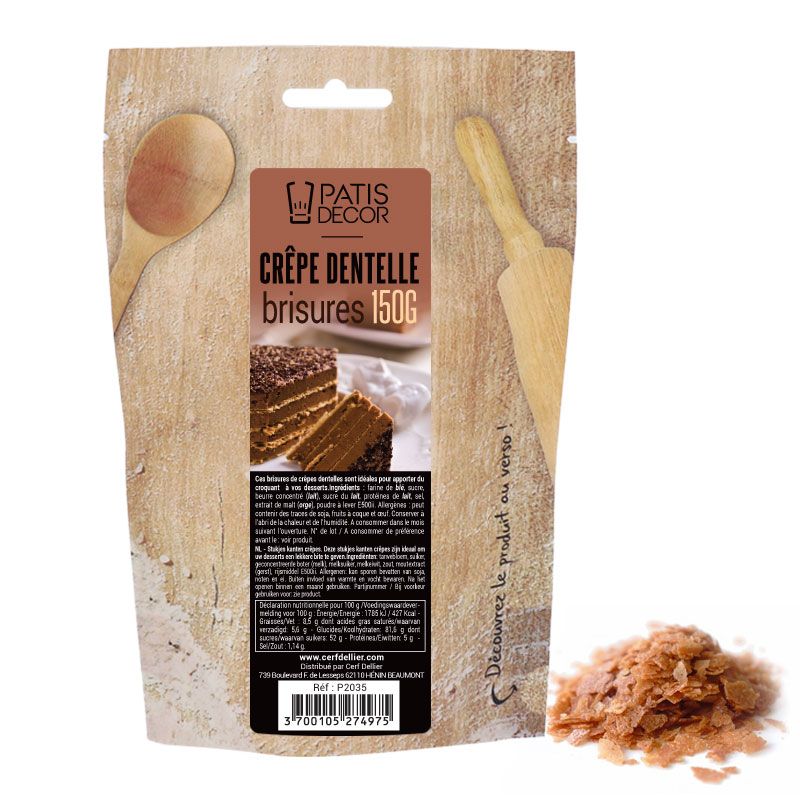 Lot de 2 Crêpes dentelles au chocolat au lait, Gavottes (2 x 90 g)