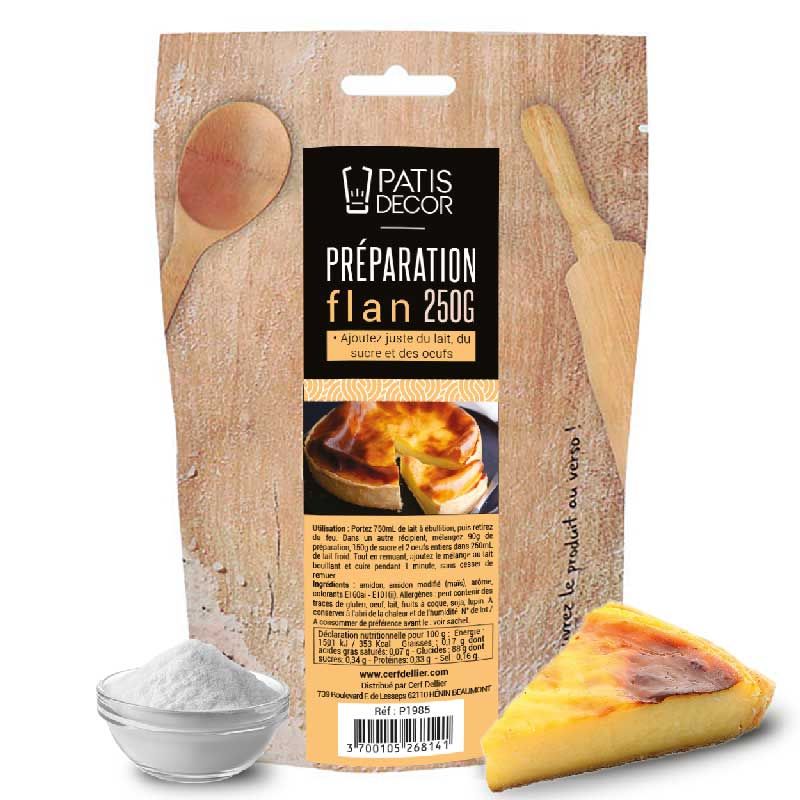 Delicio - Preparation en poudre pour Flan aux Oeufs - 93g