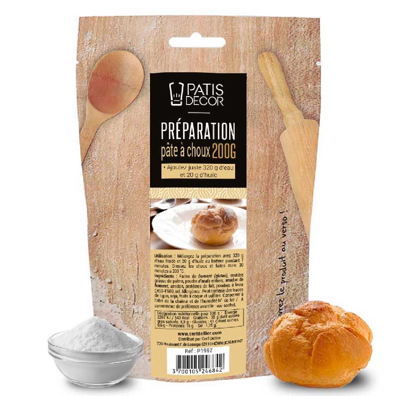 Préparation pâte à choux Patisdécor 200 g